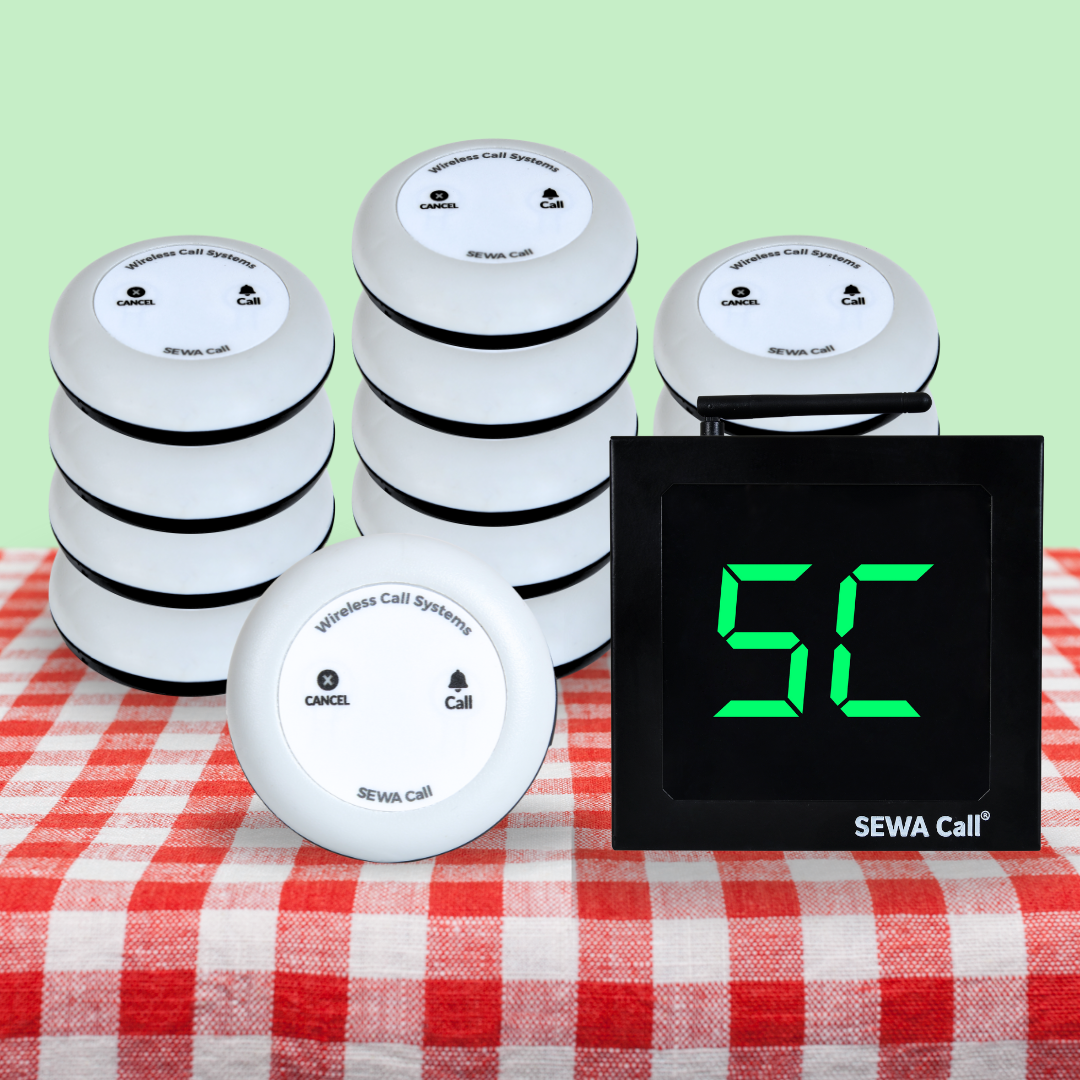 Attendant & Waiter Call System – Instant Response Solution ( 1 Display and 14 two key buttons )