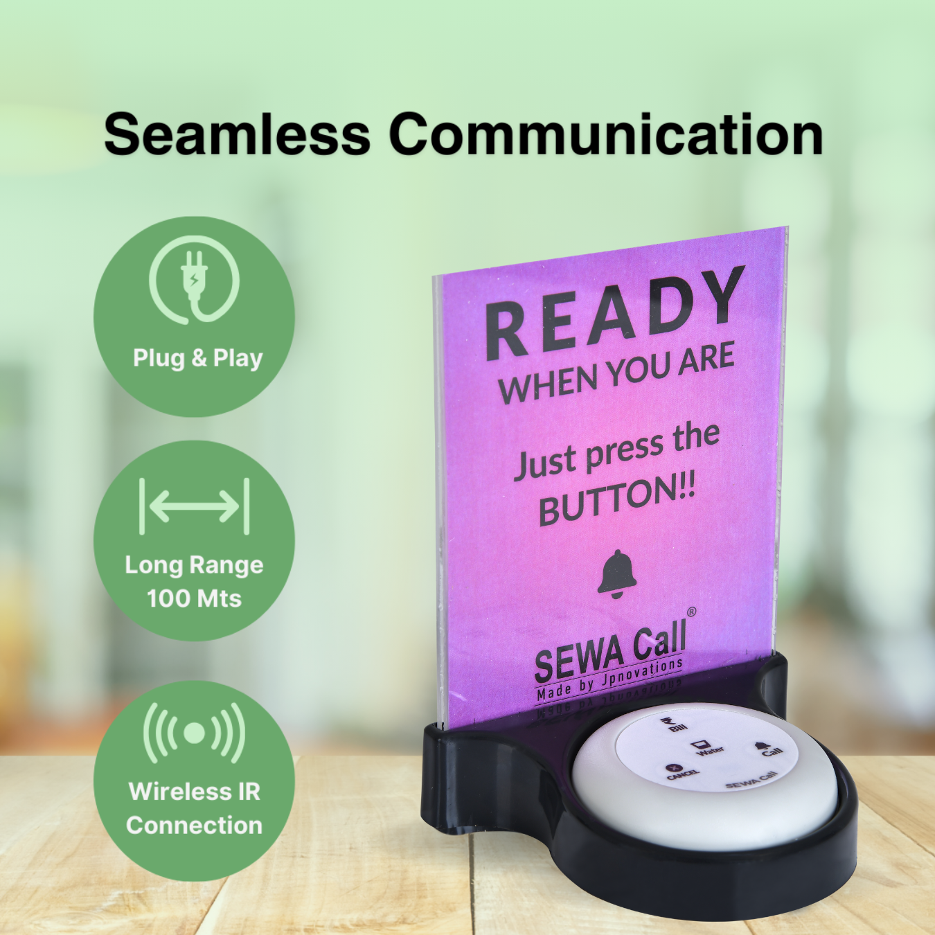Peon & Waiter Calling Bell – Reliable & Easy to Use ( 14 Multi key Calling Buttons with 1 Display)