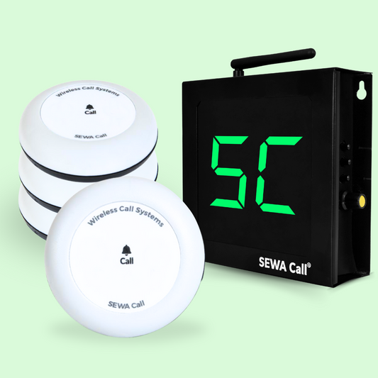 Best Wireless office call bell system (Pack Of 4 Buttons With 1 Display)