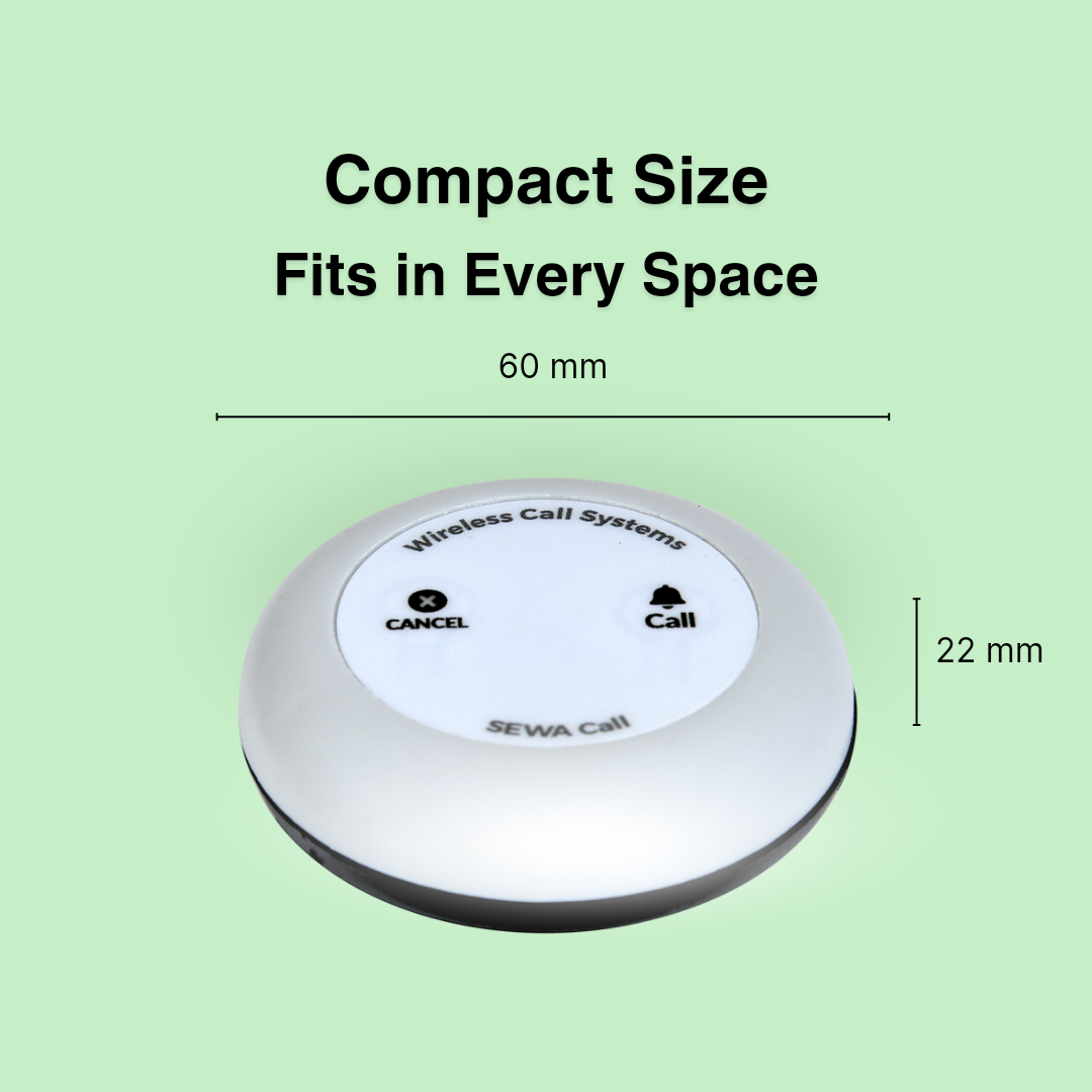 Wireless Peon Call Bell – Best Solution for Office Communication ( Pack of 20 Two Key Buttons and 1 Display )