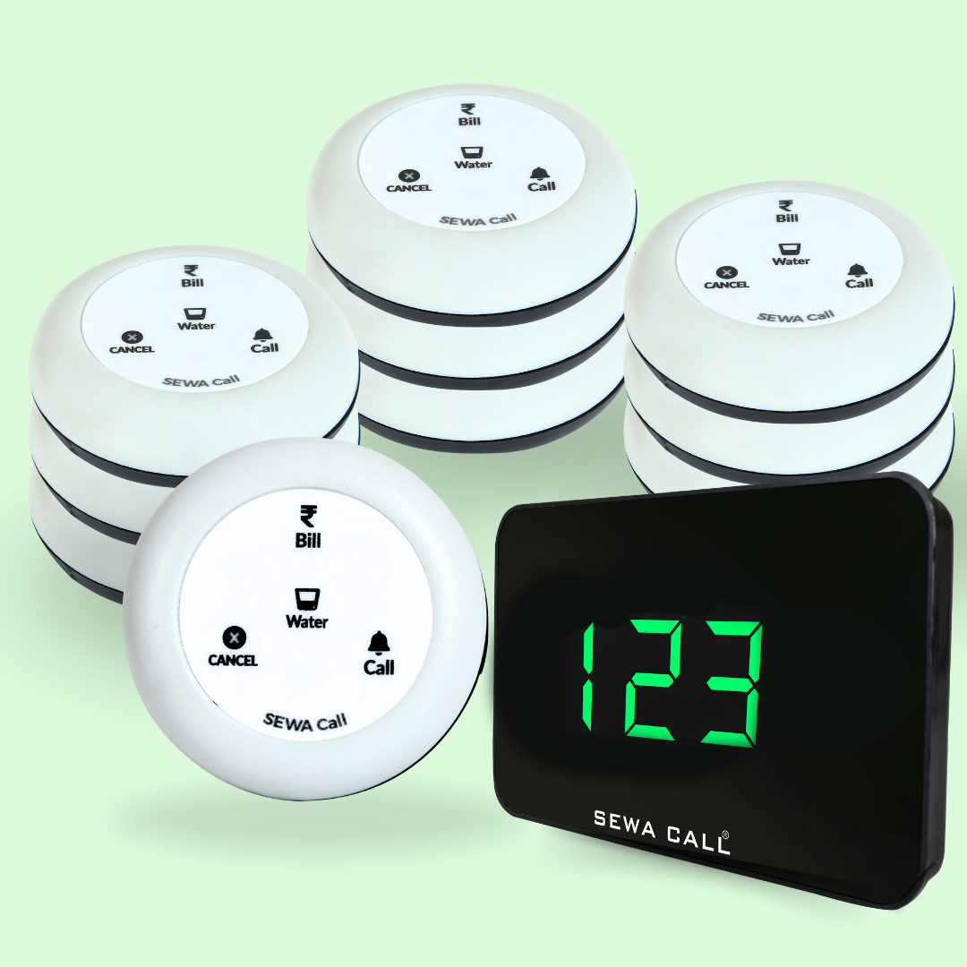 Employee & Waiter Call Bell – Fast & Efficient Calling Solution ( 1 Display with 10 Multi key Buttons)